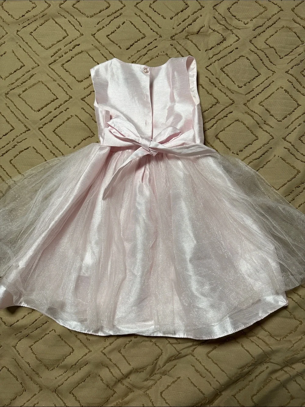 George Light Pink Tulle Rosette Waist Party Dress